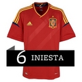 Camiseta de Iniesta de la Selección Española Eurocopa 2012