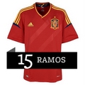 Camiseta de Sergio Ramos de la Selección Española Eurocopa 2012