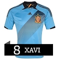 Camiseta de Xavi de la Selección Española Eurocopa 2012 Segunda Equipación