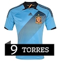 Camiseta de Torres de la Selección Española Eurocopa 2012 Segunda Equipación
