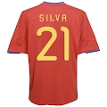 Camiseta de Silva de la Selección Española con la Estrella