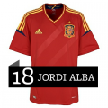 Camiseta de Jordi Alba de la Selección Española Eurocopa 2012