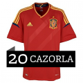 Camiseta de Cazorla de la Selección Española Eurocopa 2012