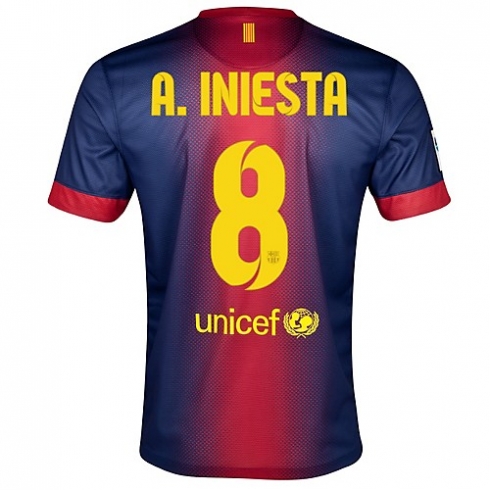 Camiseta de Iniesta del FC Barcelona 2012/2013