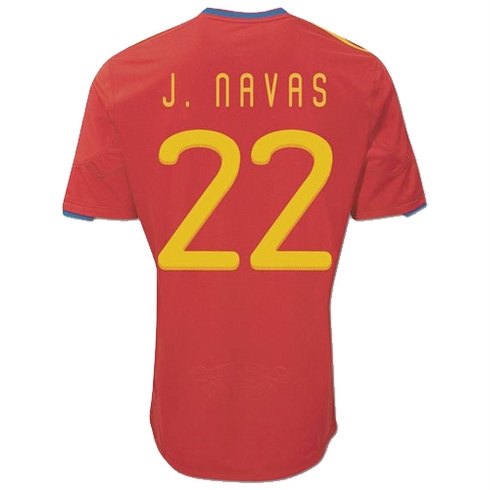 Camiseta de Navas de la Selección Española Mundial Sudáfrica 2010