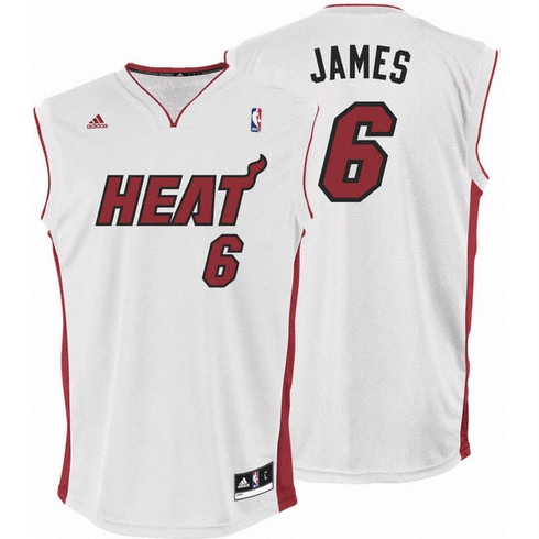 Miami Heat Lebron on Camiseta Blanca De Lebron James De Los Miami Heat Temporada 2010 2011