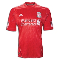 Camiseta de Luis Suárez del Liverpool temporada 2010/2011