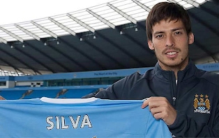 Camiseta de David Silva del Manchester City Temporada 2010/2011