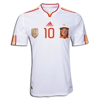 Camiseta de Fábregas España 2011 segunda equipación