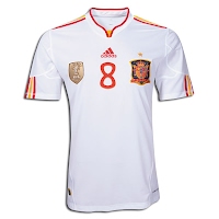 Camiseta de Xavi Selección Española 2011 segunda equipación