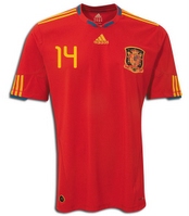 Camiseta de Xabi Alonso de la Selección Española Mundial Sudáfrica 2010