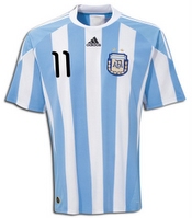Camiseta de Tevez de la Selección Argentina Mundial Sudáfrica 2010
