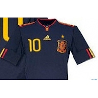 Camiseta de Fábregas de la Selección Española Segunda Equipación con Estrella