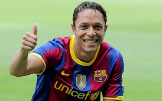 Camiseta de Adriano del FC Barcelona Temporada 2010/2011
