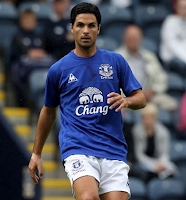 Camiseta de Arteta del Everton de la Temporada 2010-2011