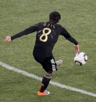 Camiseta de Özil de la Selección de Alemania Mundial Sudáfrica 2010 Segunda Equipación