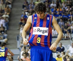 Camiseta de Baloncesto de Ricky Rubio del Regal FC Barcelona Temporada 2009/2010
