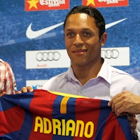 Camiseta de Adriano del FC Barcelona Temporada 2010/2011