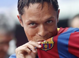 Camiseta de Adriano del FC Barcelona Temporada 2010/2011