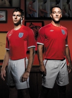 Camiseta de la Selección de Inglaterra Mundial Sudáfrica 2010 Segunda Equipación