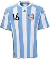 Camiseta de Agüero de la Selección Argentina Mundial Sudáfrica 2010