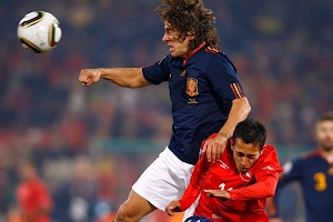 Camiseta de Puyol de la Selección Española Segunda Equipación con Estrella