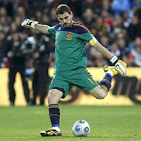 Camiseta de portero de Casillas de la Selección Española Mundial Sudáfrica 2010