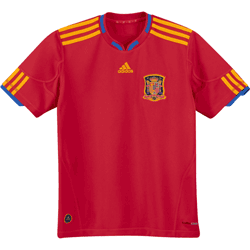 Camiseta de la selección española para el mundial de Sudáfrica 2010