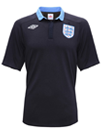 Camiseta de la de la segunda equipación selección de Inglaterra para la Eurocopa 2012