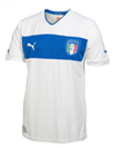 Camiseta de la segunda equipación de la selección Italia de para la Eurocopa 2012