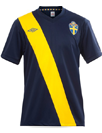 Camiseta de la segunda equipación de la selección de Suecia para la Eurocopa 2012