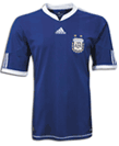 Camiseta de la segunda equipación de la selección de Argentina para el Mundial de Sudáfrica 2010