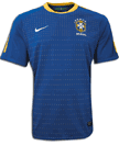 Camiseta de la segunda equipación de la selección de Brasil para el Mundial de Sudáfrica 2010