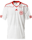 Camiseta de la segunda equipación de la selección de Dinamarca para el Mundial de Sudáfrica 2010