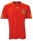 Camiseta de la selección española para el Mundial de Sudáfrica 2010