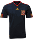 Camiseta de la segunda equipación de la selección española para el Mundial de Sudáfrica 2010