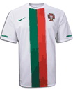 Camiseta de la segunda equipación de la selección de Portugal para el Mundial de Sudáfrica 2010