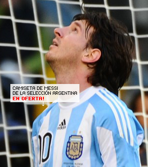 Camiseta de Messi de la selección argentina